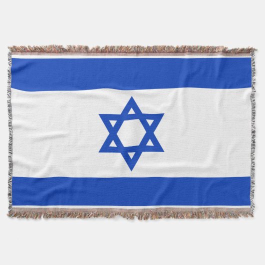 イスラエルの旗 スローブランケット (正面)