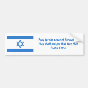 イスラエルの旗 バンパーステッカー