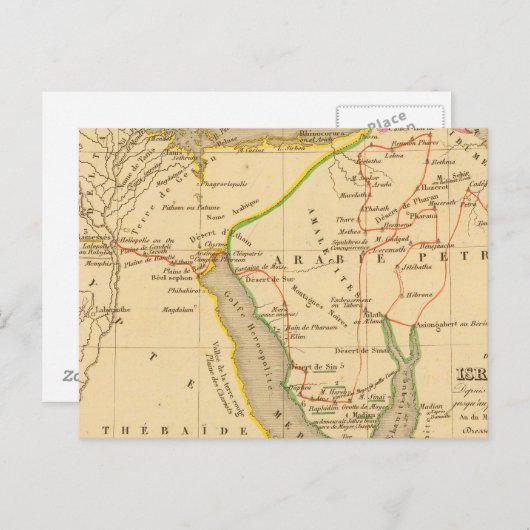 イスラエルの民のエジプト出発からの旅 ポストカード (正面/裏面)