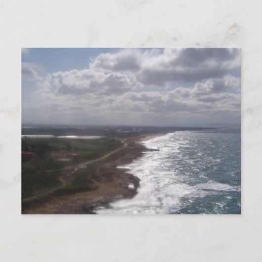 イスラエルの海辺のはがき ポストカード (正面)