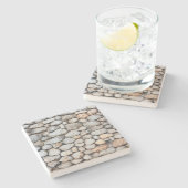 イスラエルの石積み岩の壁の正方形コースター ストーンコースター (横)