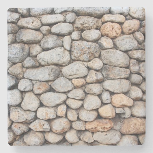 イスラエルの石積み岩の壁の正方形コースター ストーンコースター (正面)