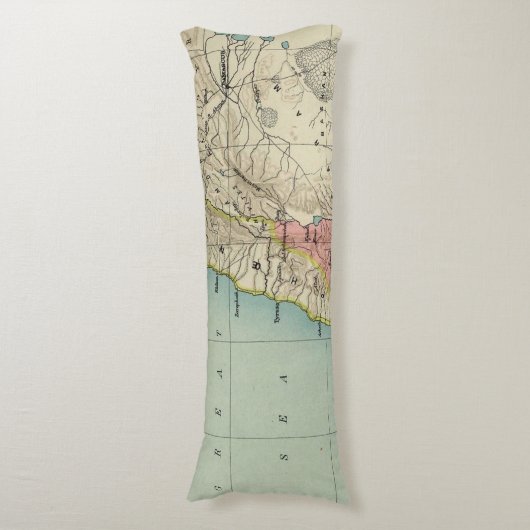 イスラエルの美しい地図 ボディピロー (正面縦)