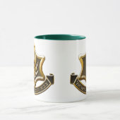 イスラエルの防衛力のロゴ マグカップ (中央)