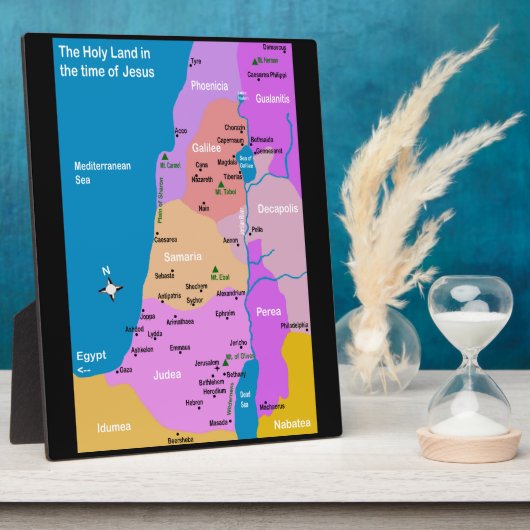 イスラエルの1世紀の地図 フォトプラーク (側面)