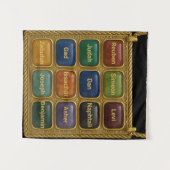 イスラエルの12部族のタペストリー タペストリー (正面(横))