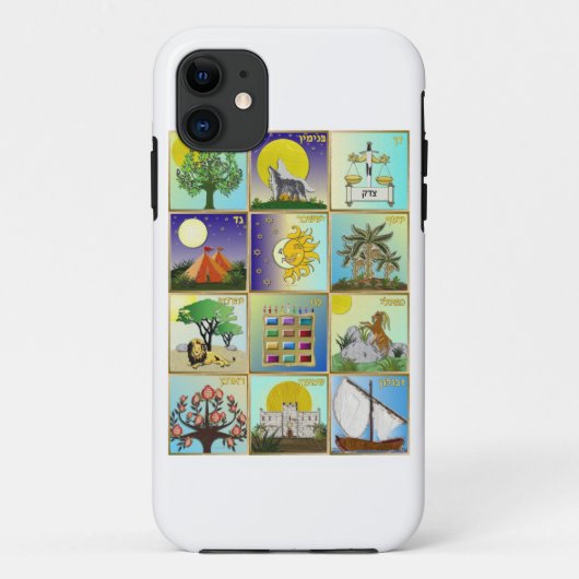 イスラエルの12部族アート ユダヤ教 Case-Mate iPhoneケース (裏面)