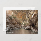 イスラエルのEin Bokek。 ポストカード (正面/裏面)