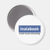 イスラエルのfacebook - inalabook マグネット (正面/裏面)