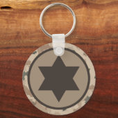 イスラエルのIAFスター・オブ・デイビッド・ローンデル – 砂漠 キーホルダー (正面)