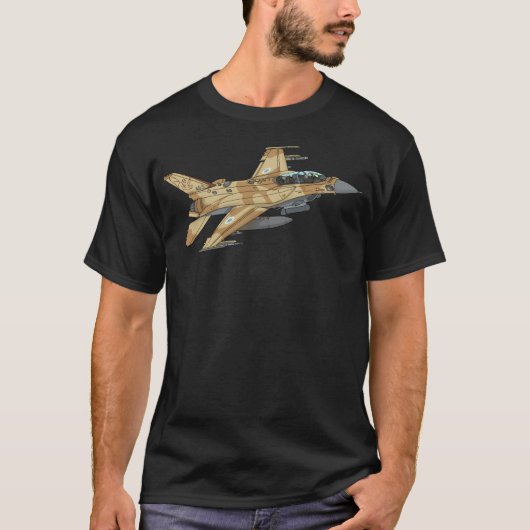 イスラエルのIaf F16戦闘機。 Tシャツ (正面)