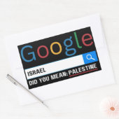 イスラエルはパレスチナの研究グラジック・ティーという意味だった 長方形シール (封筒)