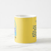 イスラエルは神の国であるエゼキエル11:17黄色/青 コーヒーマグカップ (中央)