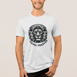 イスラエルよ永遠に。ユダのライオン トリブレンドTシャツ トライブレンドTシャツ