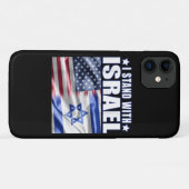 イスラエルを支持する 私はイスラエルと共に立つ Case-Mate iPhoneケース (裏面(横))