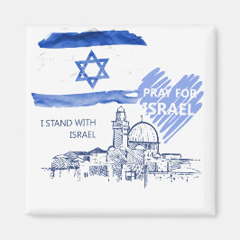 イスラエルを祈る イスラエルと共に 世界平和 マグネット