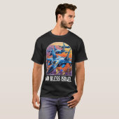 イスラエルを祝福する Tシャツ (正面フル)