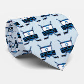 イスラエルアイスホッケー国旗のネクタイ ネクタイ (ロール)