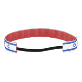イスラエルスリップまたは滑ること国旗を持つ非主力のバンド アスレチックヘッドバンド (裏面)