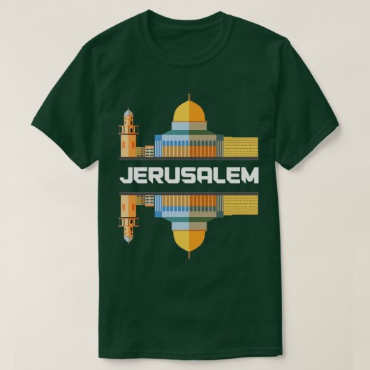 イスラエルプライドエルサレム・イスラエル Tシャツ (デザイン正面)