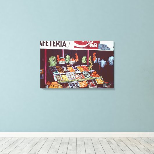 イスラエルモダンのジェリコ時代を超越した商業顔 キャンバスプリント (インサイチュ (ウッドフロア))