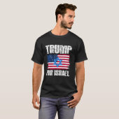 イスラエル共和党ユダヤ人ユダヤ人ドナルド・トゥルのためのトランプ Tシャツ (正面フル)
