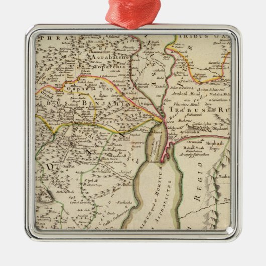 イスラエル共和国およびパレスチナ メタルオーナメント (正面)