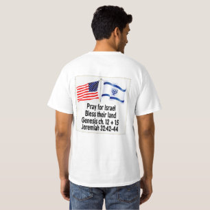 イスラエル共和国のために祈って下さい、土地のワイシャツを賛美して下 Tシャツ