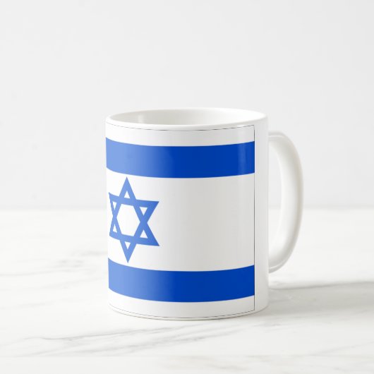 イスラエル共和国のマグ コーヒーマグカップ (正面右)