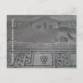 イスラエル共和国の古代シナゴーグのモザイク ポストカード (正面)