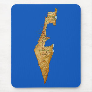 イスラエル共和国の地図のマウスパッド マウスパッド