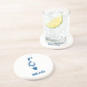 イスラエル共和国の地図 コースター (側面)