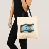 イスラエル共和国の振る旗 トートバッグ (正面(商品))