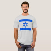 イスラエル共和国の旗のTシャツ Tシャツ (正面フル)