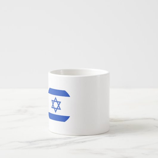 イスラエル共和国の旗 エスプレッソカップ (正面)