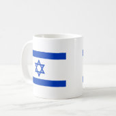 イスラエル共和国の旗 コーヒーマグカップ (正面左)