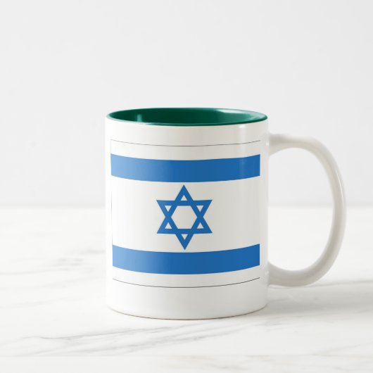 イスラエル共和国の旗 ツートーンマグカップ (右)