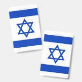 イスラエル共和国の旗 バッジ (正面＆裏面)
