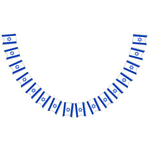 イスラエル共和国の旗 バンティングフラッグ