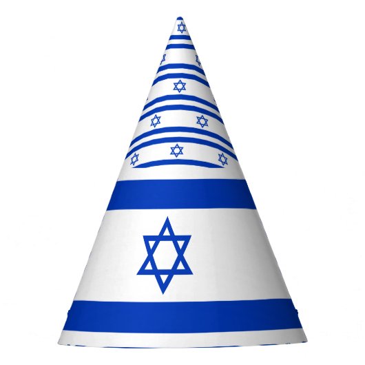 イスラエル共和国の旗 パーティーハット (正面)