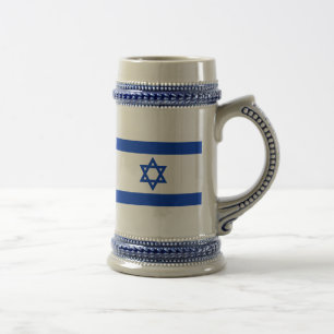 イスラエル共和国の旗 ビールジョッキ