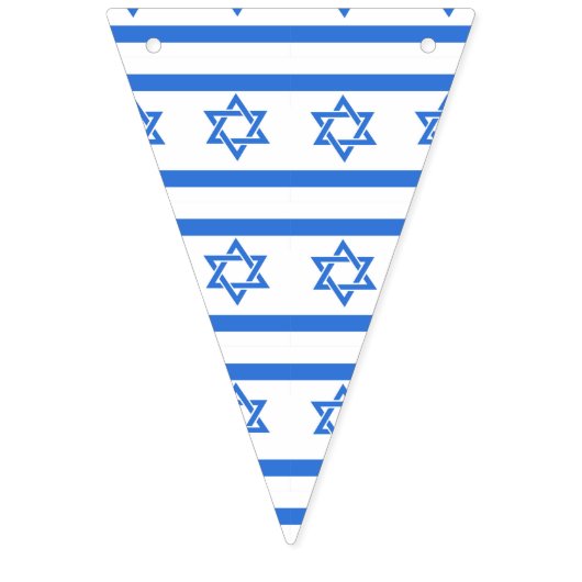 イスラエル共和国の独立記念日、ユダヤ人の休日 バンティングフラッグ (第3の旗)