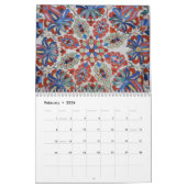 イスラエル共和国の色そして質感 カレンダー (2月 2026)