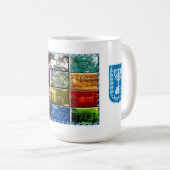 イスラエル共和国のChoshenの石そして12匹の種族 コーヒーマグカップ (正面右)