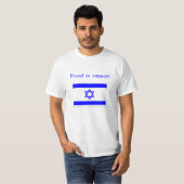 イスラエル共和国を支えること誇りを持った Tシャツ (正面フル)