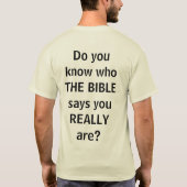 イスラエル共和国を目覚めて下さい! Tシャツ (裏面)