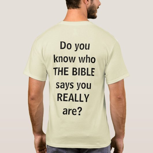 イスラエル共和国を目覚めて下さい! Tシャツ (裏面)