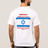 イスラエル共和国サポート Tシャツ (裏面)
