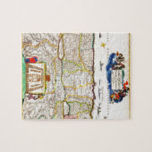 イスラエル共和国パレスチナの聖地の1720年のFunckの地図 ジグソーパズル (横)