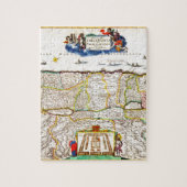 イスラエル共和国パレスチナの聖地の1720年のFunckの地図 ジグソーパズル (縦)